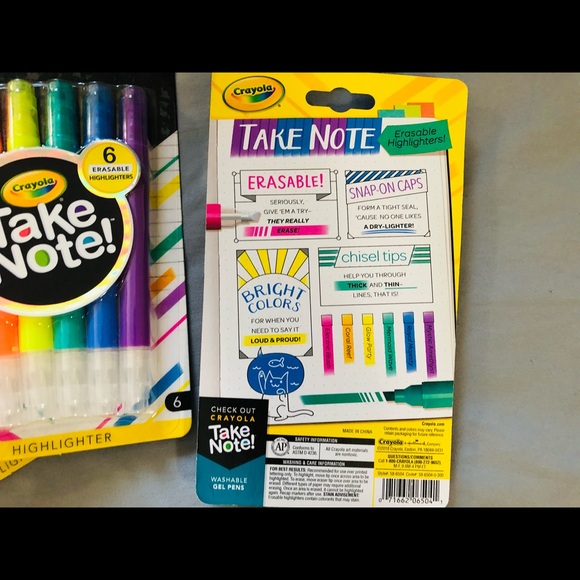 CRAYOLA | NEW Take Note Erasable Highlighters - Picture 4 of 4